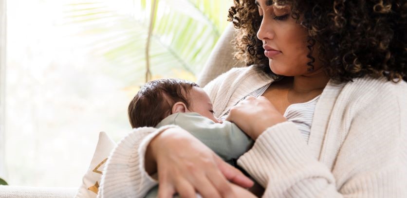 baby breastfeeding